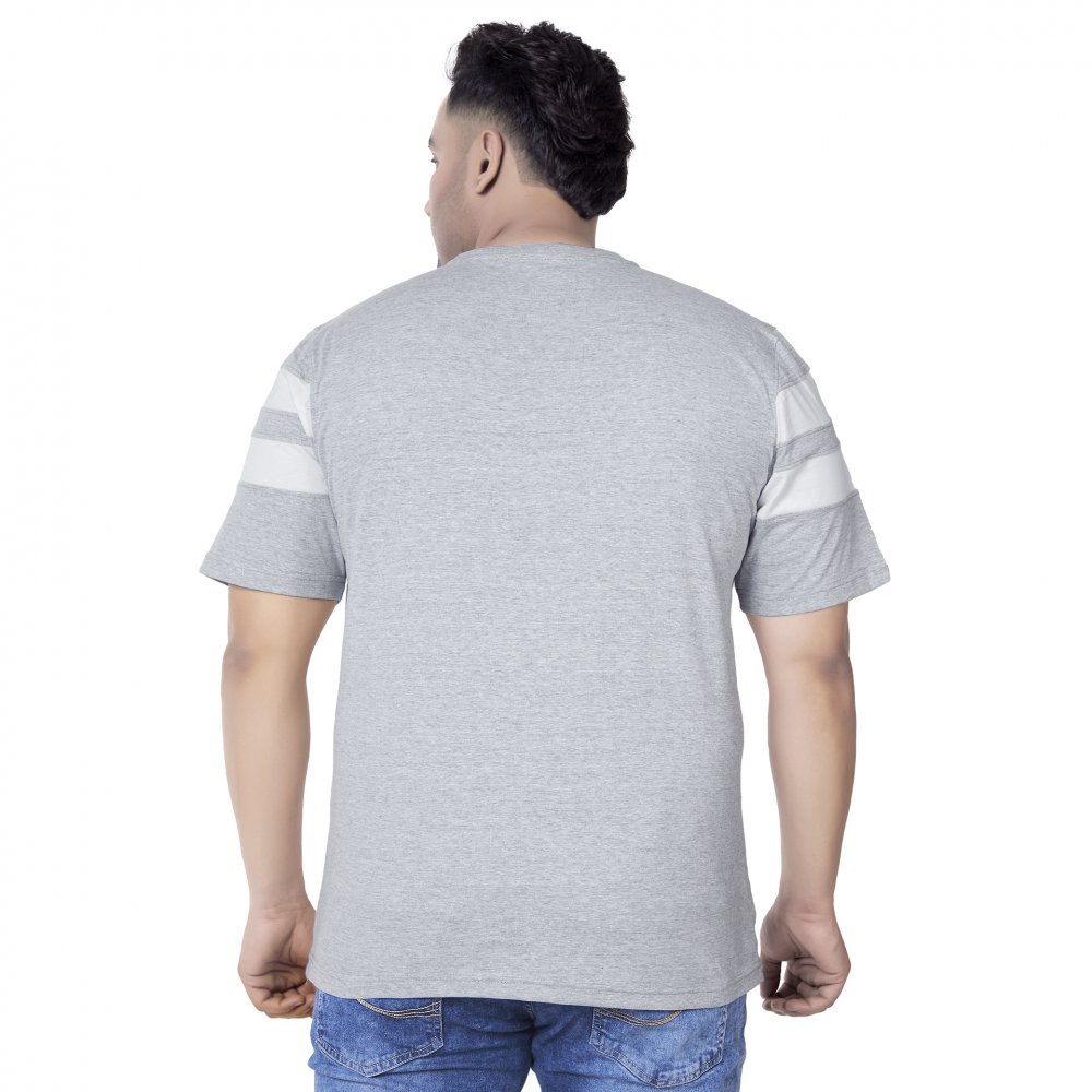 T-Shirt - Double Stripe - White Grey