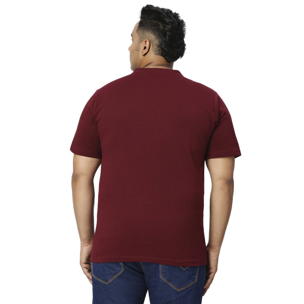 T-Shirt - Henley - Maroon