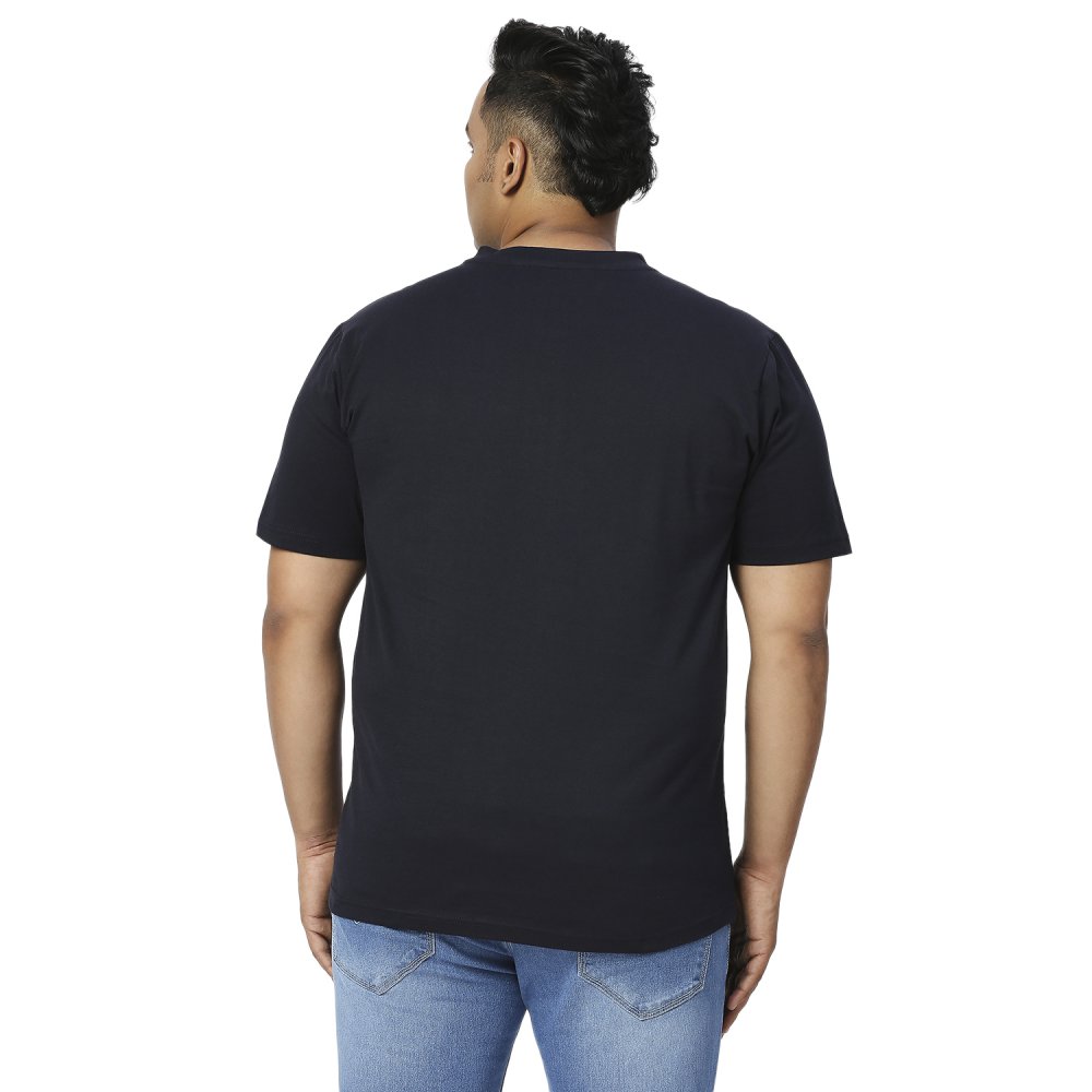 T-Shirt - Henley - Navy Blue